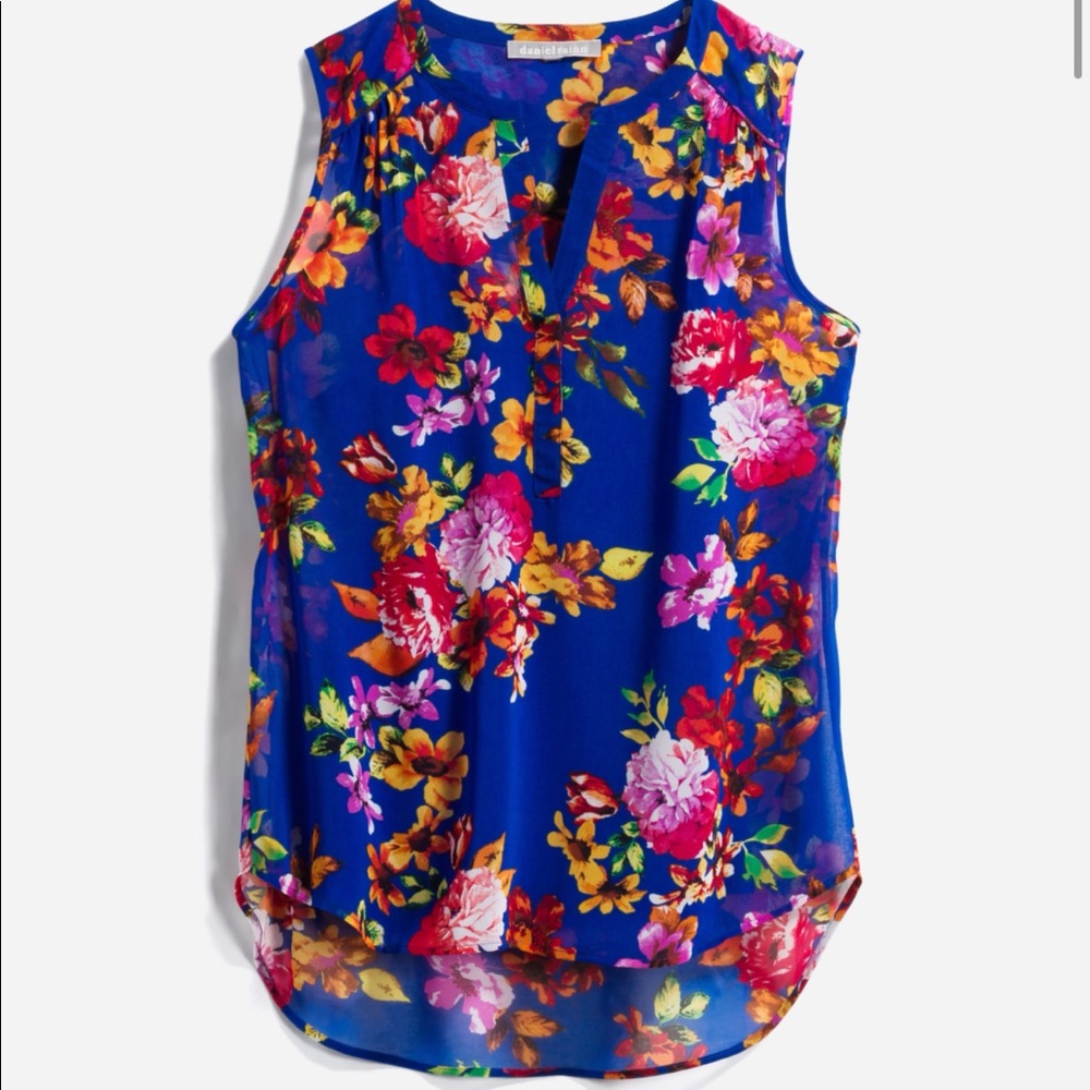 🆕 DANIEL RAINN Vivienne Printed Sleeveless Blouse
